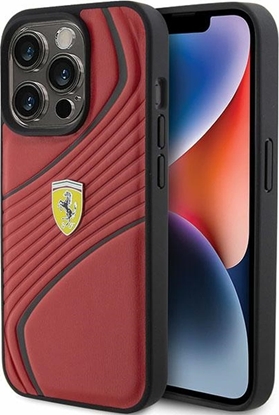 Attēls no Ferrari Ferrari FEHCP15LPTWR iPhone 15 Pro 6.1" czerwony/red hardcase Twist Metal Logo