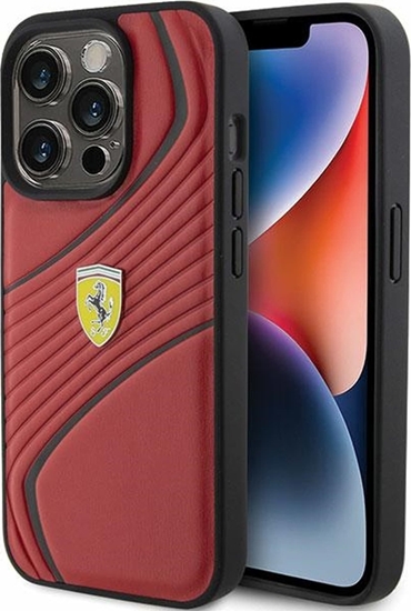Изображение Ferrari Ferrari FEHCP15LPTWR iPhone 15 Pro 6.1" czerwony/red hardcase Twist Metal Logo