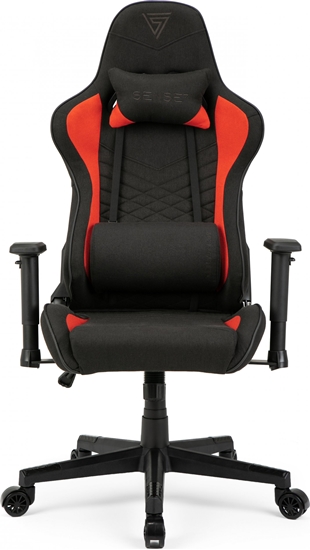 Изображение Fotel SENSE7 Spellcaster materiaowy czarno-czerwony