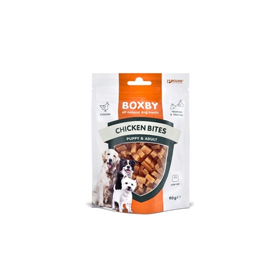 Picture of Gardums suņiem Boxby Vistas gaļas gabaliņi 90g