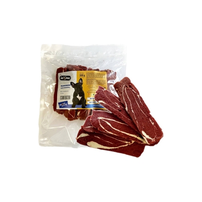 Attēls no Gardums suņiem Hau&Miau šķēlītes liellopu 500g