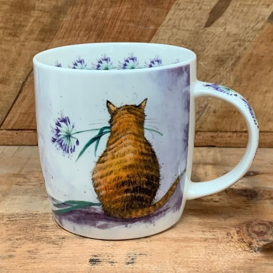 Picture of GiftWorld Kubek M43 Kot z kwiatem