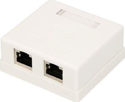 Attēls no ExtraLink EXTRALINK 2XRJ45 CAT5E STP WALL MOUNT OUTLET
