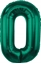 Attēls no GoDan Balon foliowy B&C cyfra 0 ziele butelkowa 85cm