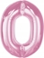 Изображение GoDan Balon foliowy cyfra 0 jasnoróowa Smart 92cm