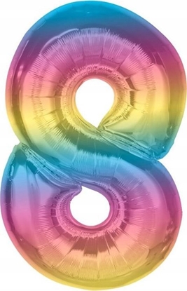 Изображение GoDan Balon foliowy cyfra 8 tczowa Smart 92cm