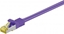 Attēls no Goobay RJ45 patchkabel, CAT 6A S/FTP (PiMF), 500 MHz z CAT 7 kable surowym, Fioletowy - Dugo kabla 0.25 m