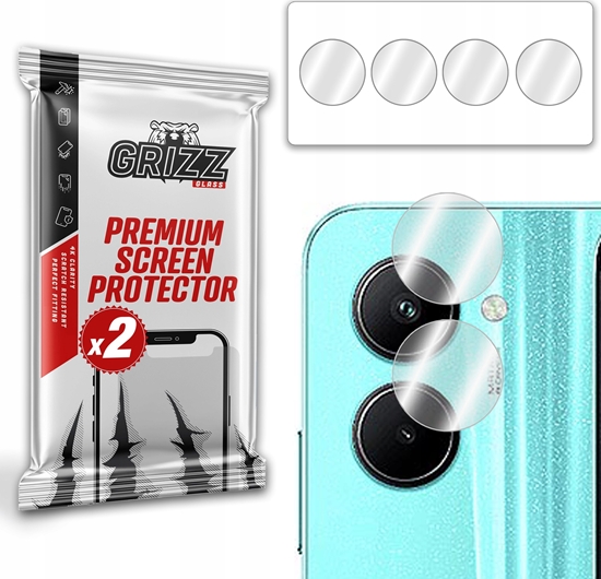 Picture of GrizzGlass Szko na aparat GrizzGlass HybridGlass Camera do Realme C33 2023