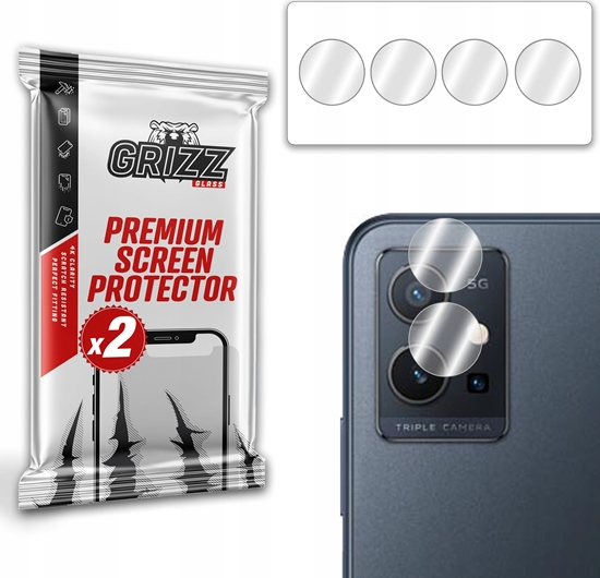 Изображение GrizzGlass Szko na aparat GrizzGlass HybridGlass Camera vivo Y55s 2023