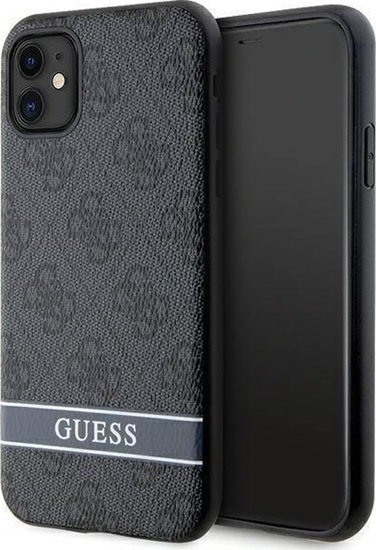 Picture of Guess Etui GUHCN61P4SNK Apple iPhone 11/XR szary/grey hardcase 4G Stripe