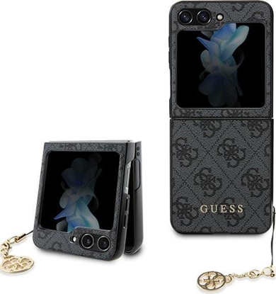 Attēls no Guess Etui GUHCZF5GF4GGR Samsung Galaxy Z Flip 5 hardcase 4G Charms Collection szary