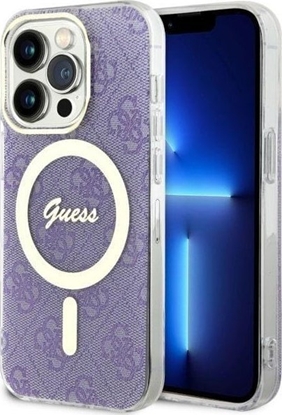 Attēls no Guess Etui Guess GUHMP14LH4STU Apple iPhone 14 Pro purpurowy/purple hardcase 4G MagSafe