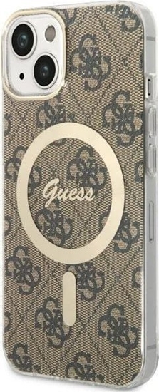 Picture of Guess Guess 4G MagSafe - Etui iPhone 14 (Brzowy)