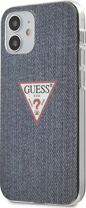 Attēls no Guess Guess GUHCP12SPCUJULDB iPhone 12 5,4 granatowy/dark blue hardcase Jeans Collection