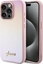 Attēls no Guess GUHCP15XPSAIRSP iPhone 15 Pro Max 6.7" róowy/pink hardcase Saffiano Iridescent Script