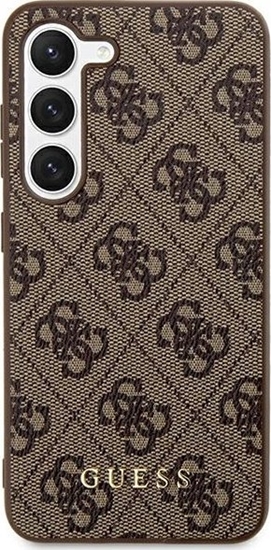 Picture of Guess GUESS SAMSUNG S24+ GUHCS24MG4GFBR METAL GOLD LOGO BROWN