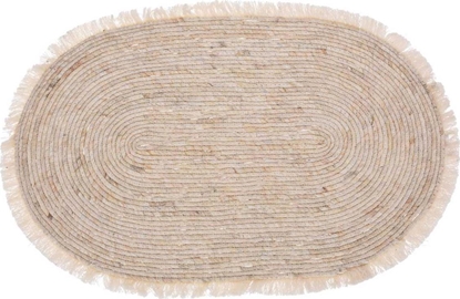 Attēls no H&S Decoration Dywan jutowy owalny z frdzlami 80x50 cm