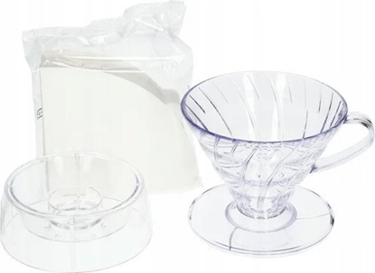 Attēls no Hario Hario - V60 Drip-Assist Set - Zestaw dripper V60-02 + nakadka + filtry
