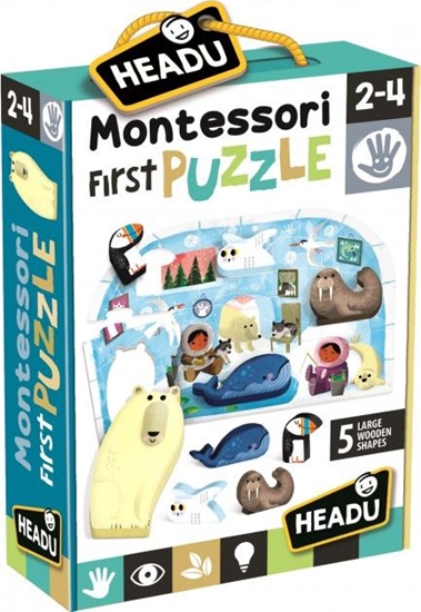 Изображение Headu Montessori Pierwsze puzzle Biegun