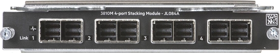 Изображение HP HEWLETT PACKARD ENTERPRISE Modu rozszerze Aruba 3810M 4-port Stacking Module - JL084A