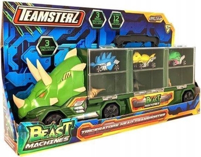 Attēls no HTI Transporter auto Triceratops DINO z autkami wycigowymi Beast Machines TEAMSTERZ 1417473 p12
