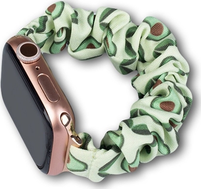 Picture of Hurtel Materiaowa opaska do Watch 7 / 6 / 5 / 4 / 3 / 2 / SE (45 / 44 / 42mm) pasek bransoleta bransoletka na gumce awokado