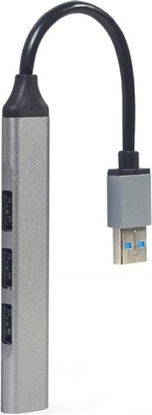 Attēls no USB Centrmezgls Gembird 4-port USB 3.1 Silver