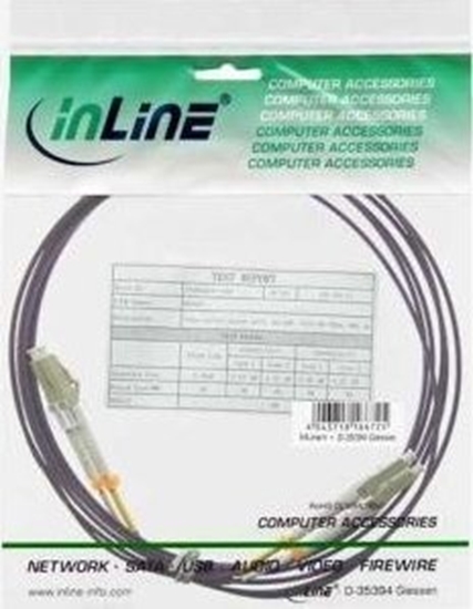 Изображение InLine InLine - Patch- Cable - SC multi- mode (M) to SC multi- mode (M) - 50,0m - glass fiber - 50/125 Micrometer - OM4 - halogen free - violet (88526P)