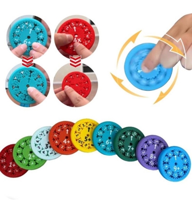 Attēls no Izglītojoša rotaļlieta (atņemšana/saskaitīšana) Math Fidget Spinner, 9gab. R144235