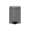 Picture of BRABANTIA atkritumu tvertne ar pedāli NewIcon, 5L, Mineral Concrete Grey