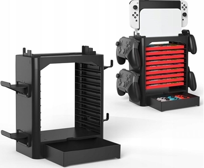 Attēls no JYS Organizer Stojak Podstawka Na Konsol, Pady, Akcesoria I Gry Nintendo Switch / Switch Oled Ns153