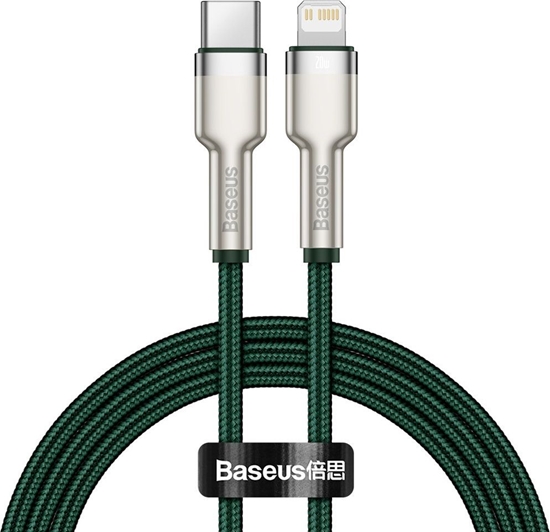 Изображение Kabel USB Baseus USB-C - Lightning 1 m Zielony (baseus_20210316152823)