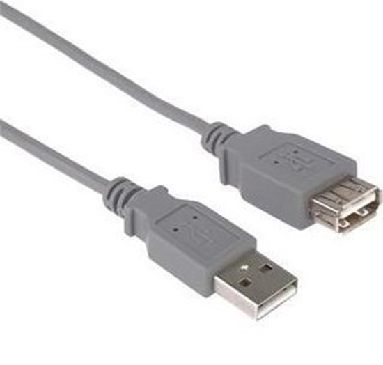 Picture of Kabel USB PremiumCord USB-A - USB-A 5 m Szary (kupaa5)