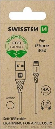 Picture of Kabel USB Swissten USB-A - Lightning 1.2 m Czarny (71502300ECO)