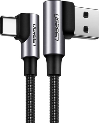 Изображение Kabel USB Ugreen USB-A - USB-C 0.5 m Czarny (20855B)