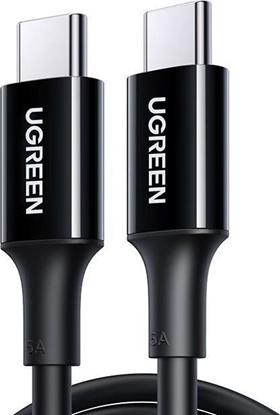 Attēls no Kabel USB Ugreen USB-C - USB-C 1 m Czarny (UGR1077BLK)