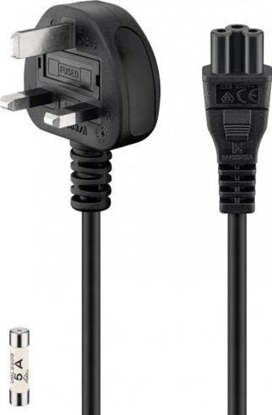 Picture of Kabel zasilajcy ACC Power cable 1.8m, UK power plug > IEC C5 jack ( mickey) - 2-UK_IEC_5