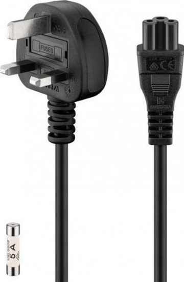 Изображение Kabel zasilajcy ACC Power cable 1.8m, UK power plug > IEC C5 jack ( mickey) - 2-UK_IEC_5