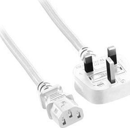 Изображение Kabel zasilajcy MicroConnect Power Cord UK Type G - C13 Biay 2m