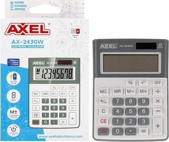 Picture of Kalkulator Axel KALKULATOR AXEL AX-2430W PUD 50/100