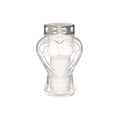 Picture of Kapu svece Polar Sirds stikla balta 35h