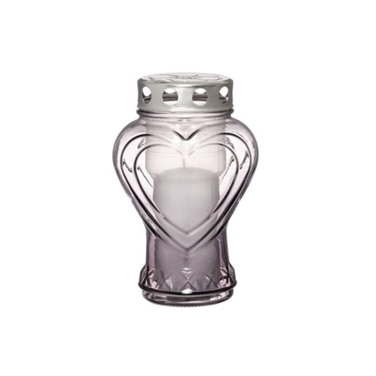 Picture of Kapu svece Polar Sirds stikla pelēka 35h