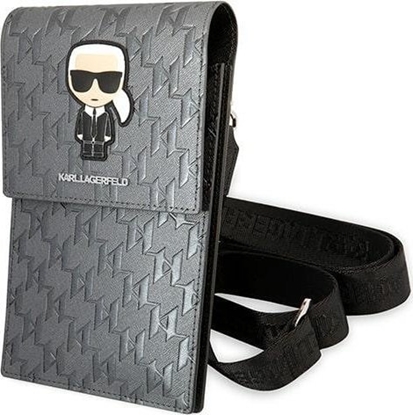 Attēls no Karl Lagerfeld Torebka KLWBSAMIPG srebrny/silver Ikonik Karl Monogram Patch NoSize