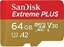 Picture of Karta WD Extreme Plus MicroSDXC 64 GB Class 10 UHS-I/U3 A2 V30 (SDSQXBU-064G-GN6MA)