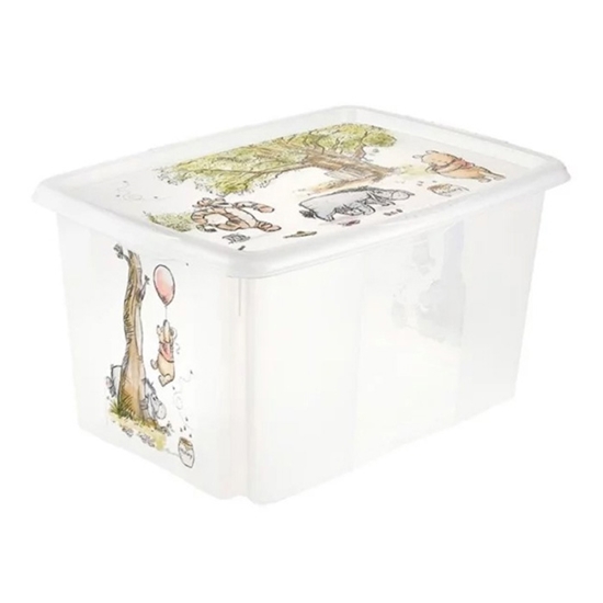 Picture of Kaste ar vāku 45l winnie the pooh 55.5x40x30cm caurspīdīga