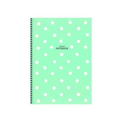 Picture of Klade A4 rūtiņu 80lpp ar spirāli,vāks ar punktiem