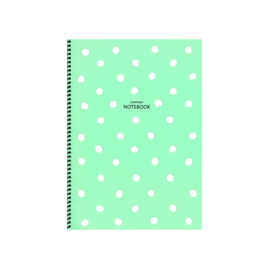 Picture of Klade A4 rūtiņu 80lpp ar spirāli,vāks ar punktiem