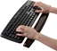 Attēls no Klaviatūras paliktnis Fellowes Crystal Gel Keyboard Wrist Support Black