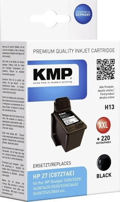 Attēls no KMP H13 ink cartridge black compatible with HP C 8727 AE