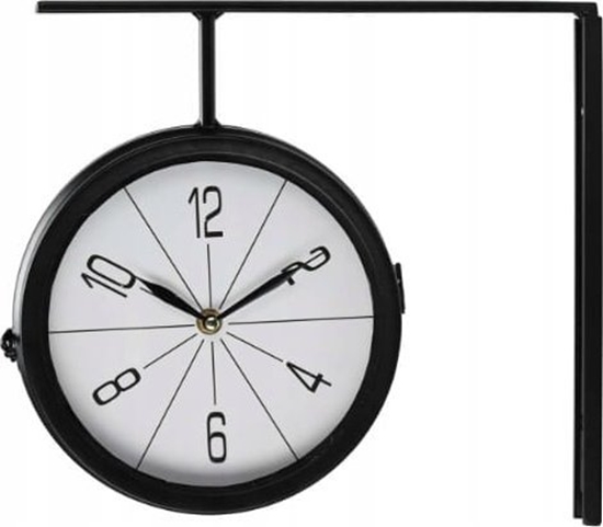 Picture of Koopman Zegar cienny dwustronny czarny nowoczesny design 30 cm